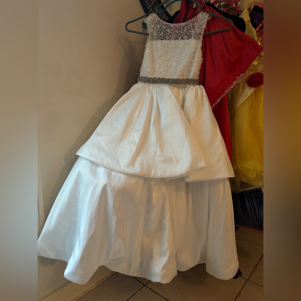 White long formal dress